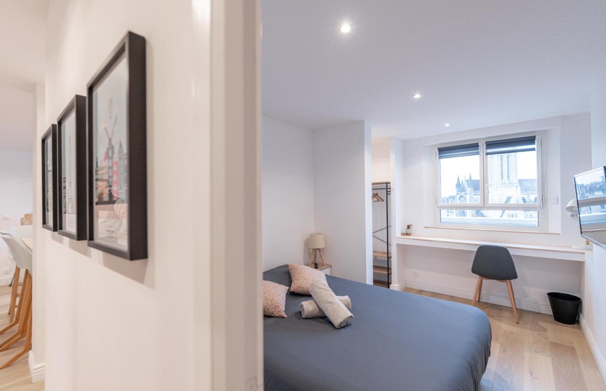 Appt Premium Centre Chateau Terrasse 2 Chambres 6P Vue Exceptionnelle Caen Extérieur photo