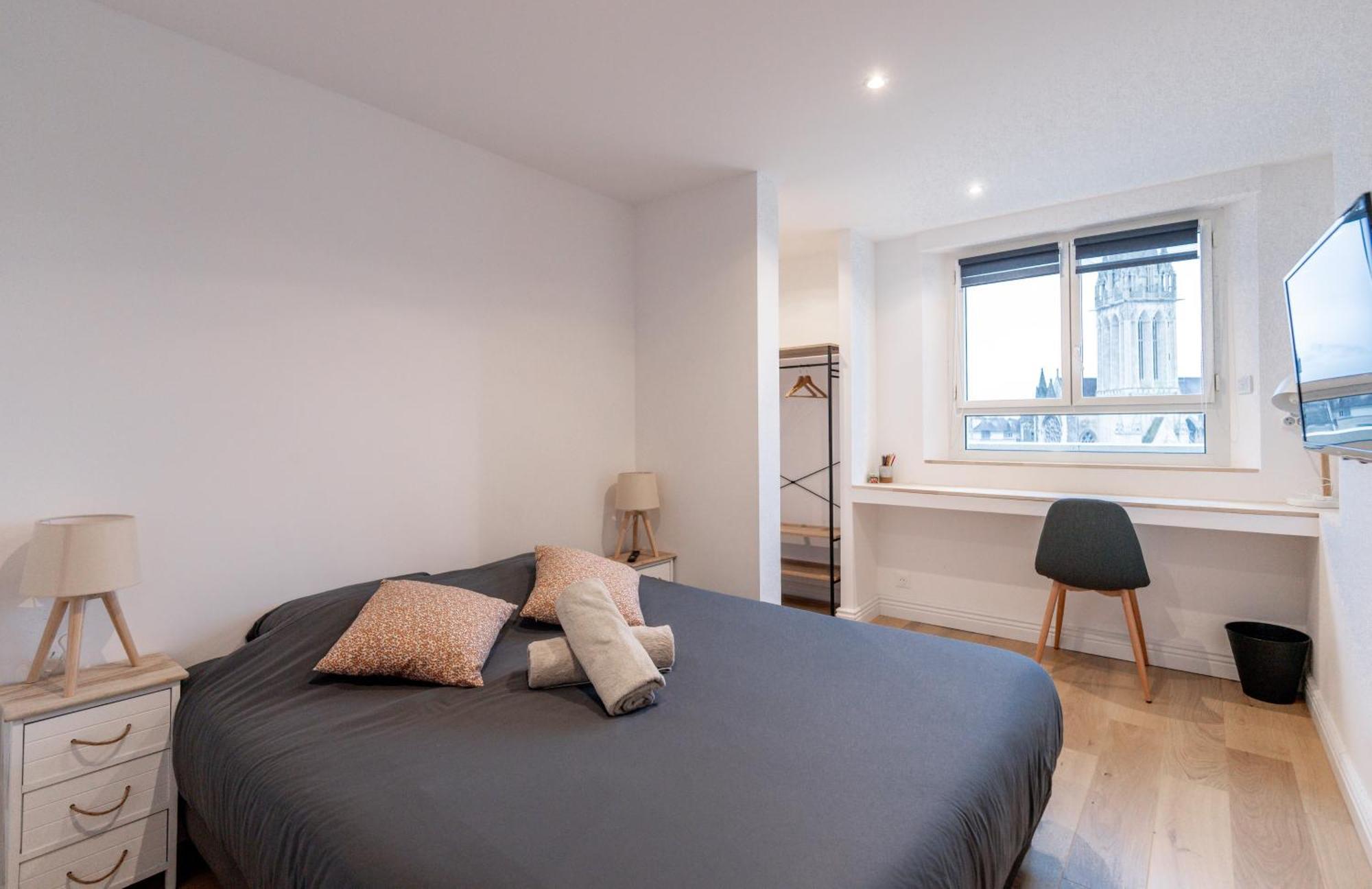 Appt Premium Centre Chateau Terrasse 2 Chambres 6P Vue Exceptionnelle Caen Extérieur photo
